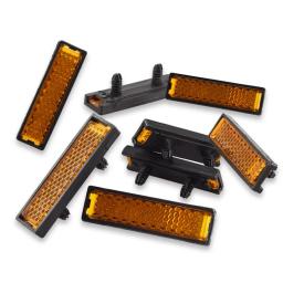 Bicicleta Pedal Refletor, Pressione na bicicleta, Ciclismo, Noite de Aviso, Luz Refletores, Impermeável, Impermeável, Decoração, 10pcs - Image 6
