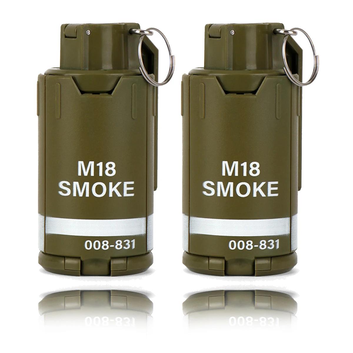 Outdoor Airsoft Grenade Model, Tactical Smoke Grenade, Vários Burst Model, M67, 2pcs - Image 1