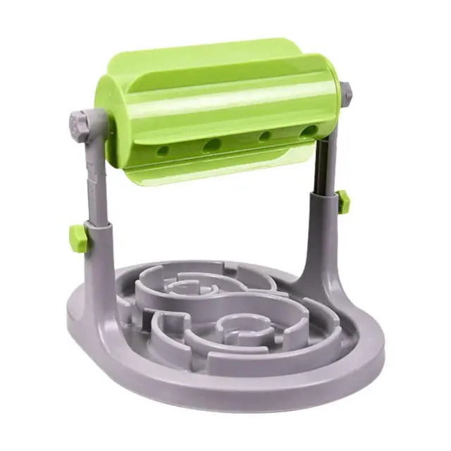 Alimentador Lento Ajustável para Cães e Gatos: Tigela em Forma de Tambor para Estimulação e Diversão na Hora da Refeição