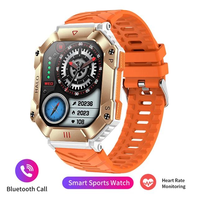 Relógio inteligente impermeável multifuncional para homens, chamada bluetooth, modo multi-esporte, 650 mAh, 100 +, novo, 2023 - Image 1