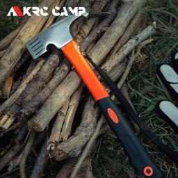 Outdoor Camping Tent Nail Hammer, Martelo do ferro fundido, Nail Extractor, Martelo de segurança, Camping Equipment - Image 2