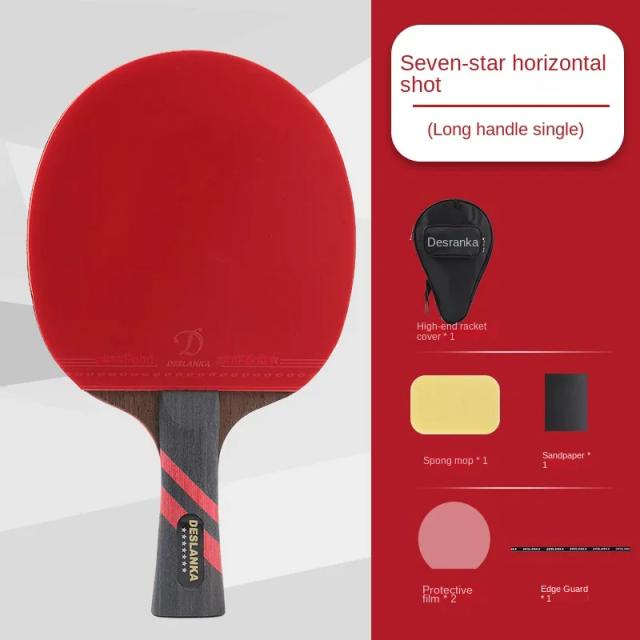 Raquete de Tênis de Mesa Profissional Carbono Alta Salto 7/9 Estrelas