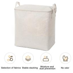Capacidade Saco De Armazenamento De Roupas Com Alça, Fecho De Zíper, Design Dustproof, Ideal Para Colchas, Cobertores, Viagem, Recipiente - Image 2