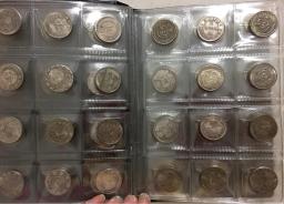 China moeda antiga coleção de moedas de prata conjunto 120 pes (a cor da pele exterior é aleatória) - Image 1