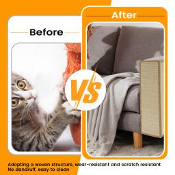 Auto-adesivo Scratcher Mat para Pet, Tapete Sofá, Proteção de Móveis, Patas Sharpen, Trimmable Scratch, Acessórios DIY - Image 5