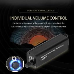 Mini portátil auscultador amplificador conversor, AMP-1, XLR de 3,5mm, interface de áudio, HIFI, amplificador de auscultadores, Clip Mount, profissional - Image 5
