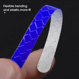 Adesivos refletivos para cubo de roda de carro, bicicleta, motocicleta, aviso de segurança, decoração, tira reflexiva, fitas luminosas autoadesivas - Image 5