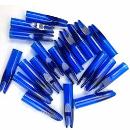 Tiro com arco Seta Nocks para Caça, Plástico eixo caudas, DIY bate substituição, acessórios de tiro, apto para ID, 6mm, 24pcs - Image 2