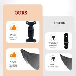 Wall-montado Bike Rack para garagem, Heavy Duty Bike Wall Mount, armazenamento de bicicletas indoor, cabide de bicicletas, 55 libras de capacidade - Image 5
