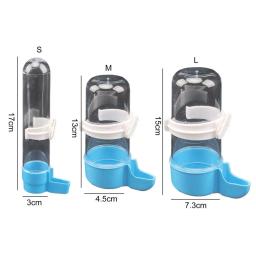 Distribuidor automático da água do pássaro, transparente fivela alimentador, copo bebendo, Pet fornecimentos, 120ml 240ml 490ml - Image 6