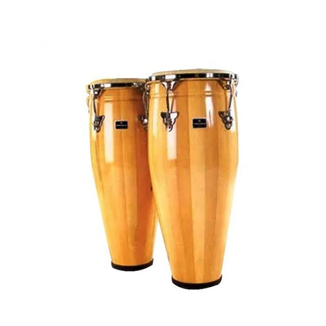 Conga Drum de Madeira Natural de Alta Qualidade - 11x29 cm, Ótima Oportunidade de Compra