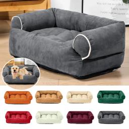 Tapete Quente Espessado Quadrado para Animais de Estimação, Canil Pequeno, Cama para Cachorro, Sofá para Sono Profundo, Cat Product, Cobertor Respirável, S, M, L, XL, Inverno - Image 1
