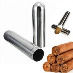 Metal tubo de charuto caso cigarros titular recipiente caixa de bolso armazenamento à prova de vento à prova de umidade anti-queda tubo selado - Image 4