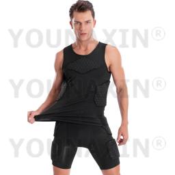 Colete Respirável Anti-Colisão Unisex, Proteção no Peito, Preto, Basquete, Futebol, Corrida, Ciclismo, Parte Superior Esportiva, Tanque, Vest, M, L, XL, 2XL, 3XL - Image 2