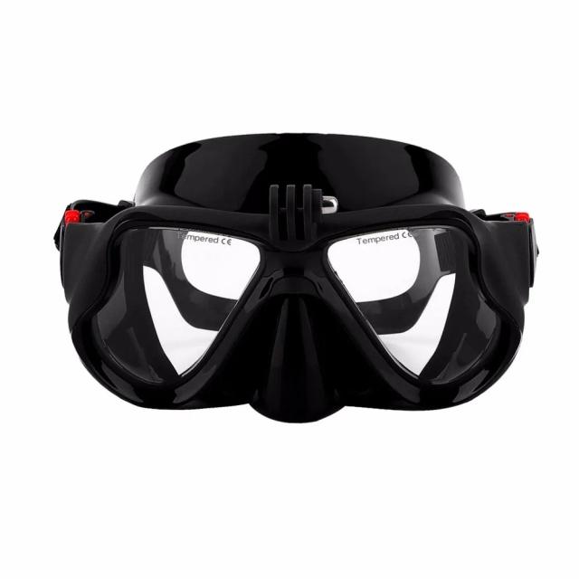 Câmera Subaquática Profissional para Mergulho: Máscara Snorkel e Óculos de Proteção Compatíveis com GoPro, Xiaomi, SJCAM e DJI Osmo 360