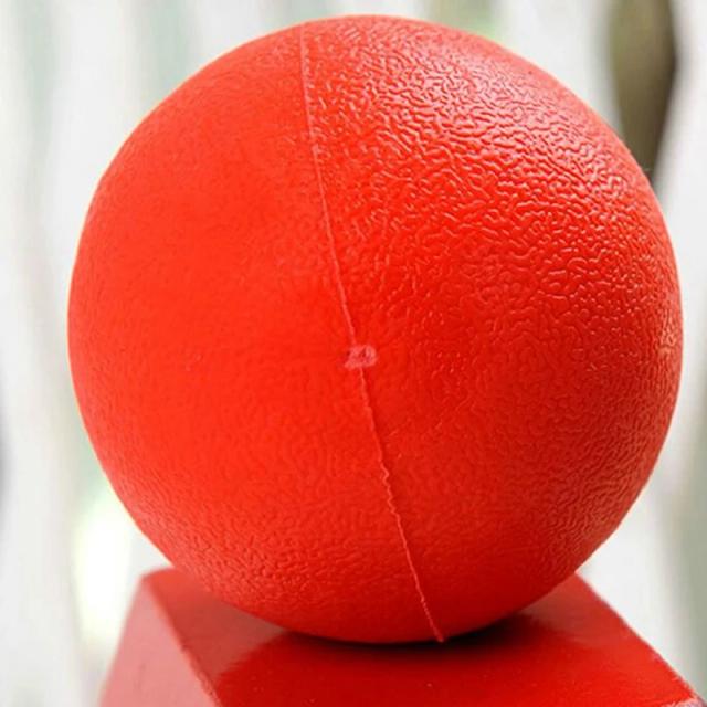 Bola de borracha sólida indestrutível para cães e gatos: o brinquedo ideal para treino e diversão!