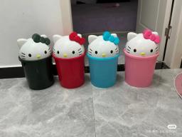Sanrio Hello Kitty Lixo, Lixeira, Lixeira, Lixo, Kawaii, Cesta de papel, Sala de estar, Quarto, Novo - Image 2