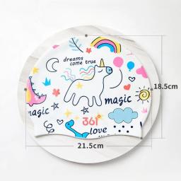 Boné de natação impresso para crianças, silicone elástico, esporte aquático, proteção do cabelo da orelha, chapéus de banho de piscina, meninos e meninas - Image 2