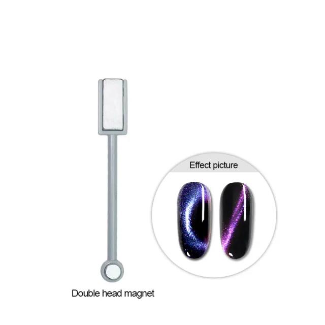 Ferramenta Artística Magnética para Unhas Gel com Efeitos 3D: 4 Estilos de Canetas para Nail Art com Olho de Gato e Ímã