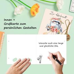 Cartão Presente De Casamento Com Papel Envelope, Porta-Dinheiro, Dedicação Jovem E Cerimônia De Adultos - Image 3