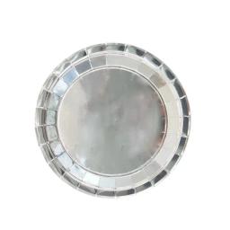 Bandejas e copos de papel descartáveis, adequados para decorações de casamento e aniversário, festa de prata para 50 convidados, fornecimento 75 - Image 3