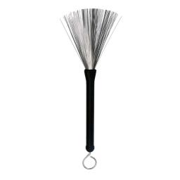 Fio Aço Retrátil Drum Brush, Percussão Baquetas, Alças Plástico, Acessórios Musicais, 32cm - Image 1