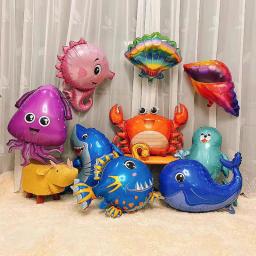 Balões de animais marinhos para crianças, Presentes de aniversário, Decoração do tema do oceano, Baby Shower, Cavalo marinho, Estrela do mar, Golfinho, Tubarão - Image 4