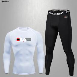 Terno de compressão de absorção de suor para treinamento, terno slim-fit para atletismo, ioga, ciclismo, basquete, corrida, esportes - Image 2