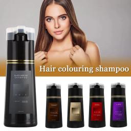 Champô do cuidado da tingidura do cabelo, 3 in-1, natural, rápido, branco, preto, conveniência duradoura, homens, mulheres - Image 3
