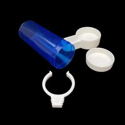 Bebedor automático para pássaros de estimação, alimentador azul para pássaros, gaiola para pássaros, ferramenta de alimentação automática, tigelas e bebedores, 1 peça - Image 4