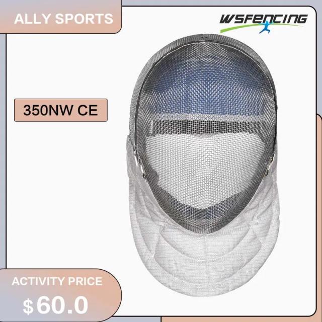 Máscara de Esgrima WSFENCING CE para Sabre - Capacete e Equipamentos de Alta Performance 350NW