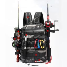 Camuflagem Isca Sacos De Pesca, Mochila Multi-Funcional, Esportes Ao Ar Livre, Grande Capacidade Rod Tackle Bag - Image 2