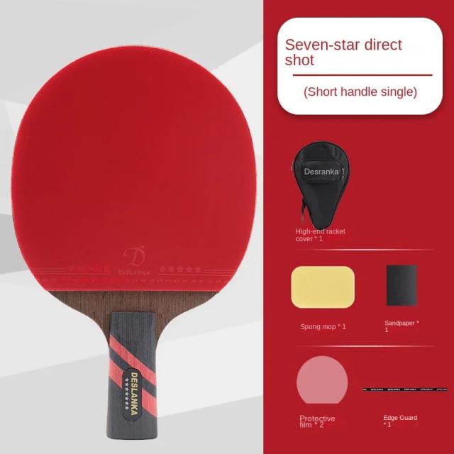 Raquete de tênis de mesa profissional única raquete 7 estrelas 9 estrelas competição de carbono alta salto raquete de tênis de mesa ping pong paddle
