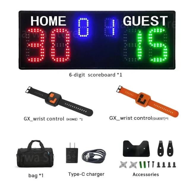 Placar Eletrônico LED Portátil para Esportes - Versátil e Conectado