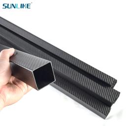 1pcs 3k tubo quadrado de fibra carbono completo comprimento 1000mm od 8 10 12 14 15 16 17 18mm sarja superfície matte - Image 2