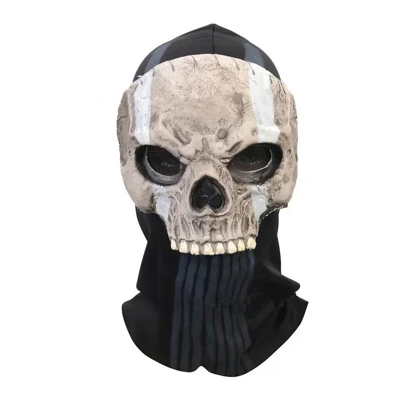 Nova máscara fantasma 2024 cod cosplay airsoft tático crânio máscara completa homem novidade acessórios assustadores - Image 1