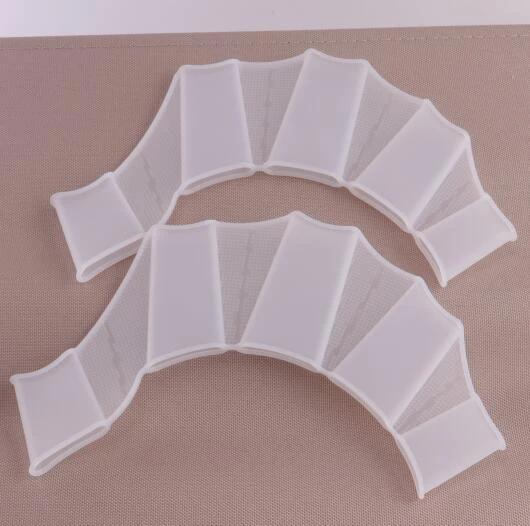 Luvas de Natação Dedo Webbed para Crianças e Adultos - Nadadeiras de Palma Sapo Mão para Treinamento de Natação (2 unidades)