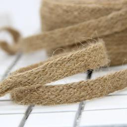 Cabos de cânhamo lisos trançados 10m, fita de serapilheira 8mm 12mm 18mm, corda de juta natural, fecho, decoração de casamento diy, fitas artesanais - Image 2