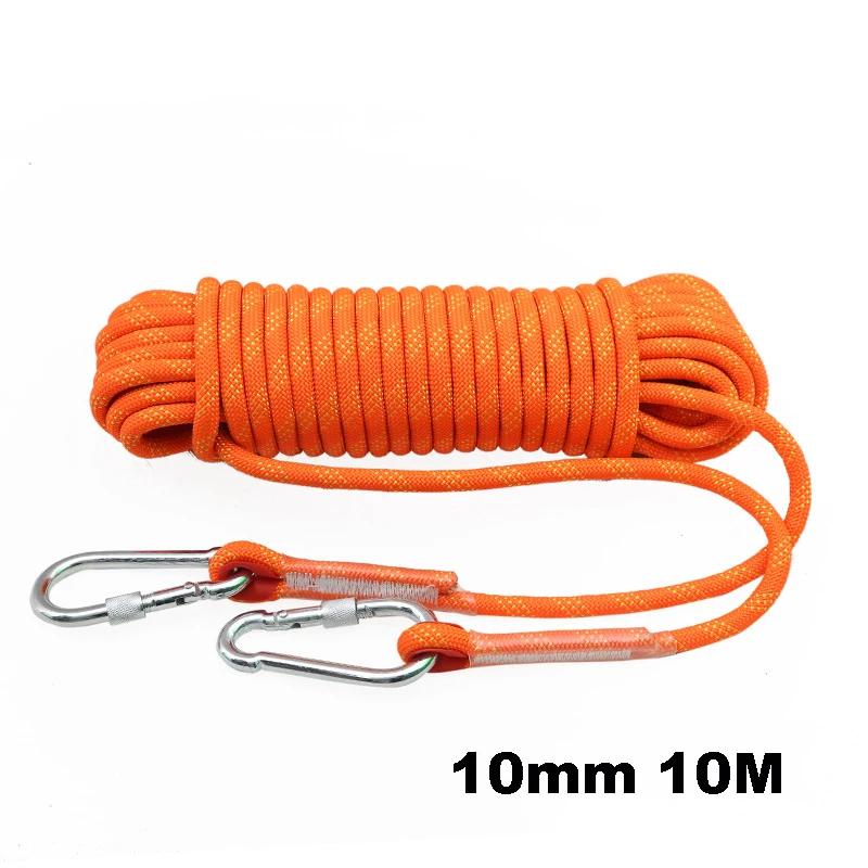 Corda de emergência de escalada ao ar livre, corda Rapelling estática, resgate de incêndio, escape de segurança, 10mm, 10m, 20m - Image 1