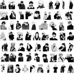 Anime PVC Adesivos de Jujutsu Kaisen, Yuji Itadori, Gojo Satoru Figura, Decoração, Mala, Scrapbooking, Laptop, Presentes DIY, 60 PCs/Set - Image 3