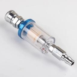 Filtro de Ar Separador de Óleo de Água e Umidade, Compressor Spray Paint Gun Tool, Peças de Pressão, Estilo Europeu, 1/4 '', 1 ou 5Pcs - Image 2