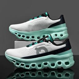 Novos sapatos para homens maratona tênis de corrida ao ar livre respirável sapatos de caminhada masculino sapatos esportivos casuais - Image 5