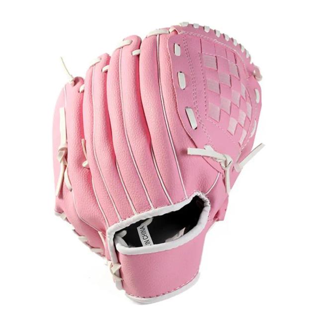 Luvas de Beisebol de Alta Qualidade em Falso Couro para Crianças e Adultos, Mão Esquerda, Treinamento e Prática de Softball