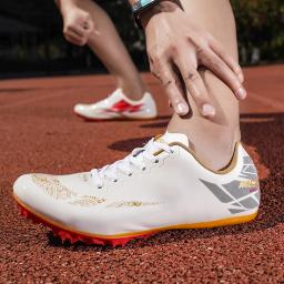Unissex atletismo spikes cleat sprint sapatos homem pista de eventos de campo macio e leve profissional atlético runing salto tênis - Image 1