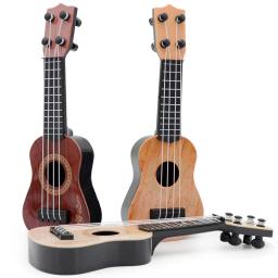 Brinquedo de guitarra ukulele clássico para crianças, instrumentos musicais, mini guitarra, educação precoce, guitarra pequena, 4 cordas - Image 2