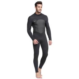 Fato de mergulho de flanela masculino, maiô de surf, calor e proteção solar, 1 peça, 3mm - Image 6