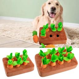 Quente puxando rabanete jardim pai-filho interação brinquedos criança brinquedos educativos cão de estimação mastigar brinquedo puxar para cima cenouras brinquedo de pelúcia cenoura - Image 2