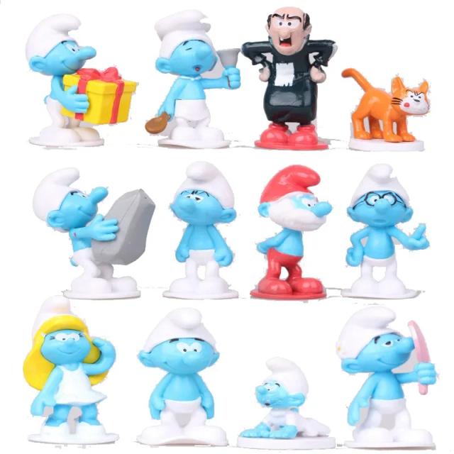 Mini Figura Modelo Snoopy Charlie Brown Woodstock 12 Peças