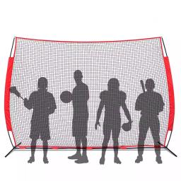 Rede de barreira enorme para bola esportiva, barricada, backstop, prática net para beisebol, softball, lacrosse, futebol, basquete, 12x9ft - Image 1