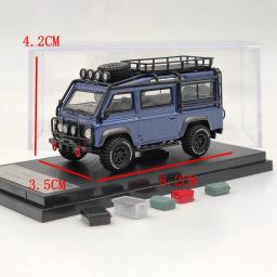 Modelo de carro diecast miniatura, passatempo colecionáveis, presentes colecionáveis, Master Defender 110, Van Camp G-U-L-F, 1:64 - Image 6